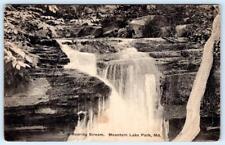 1928 MOUNTAIN MT LAKE PARK MARYLAND MD ROARING STREAM WATERFALLS POSTCARD picture