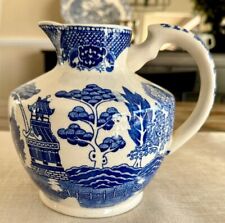 Vintage Blue Willow Pitcher with Handle 7