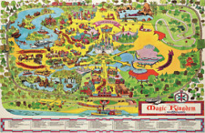 Mid-70s Magic Kingdom Map 11x17 Poster Print WDW Disney picture