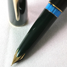 Montblanc No.22 1960s Vintage Rare Green 14C EF Used in Japan Fountain Pen [027] picture