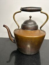 Antique Douro B & M Copper Tea Kettle Tin Lined Portugal Late 19 Century picture