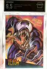 1995 Fleer Ultra SPIDER-MAN Clear Chrome #10 VENOM Graded 9.5 Spiderman picture