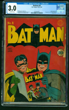 Batman #8 Golden Age Joker App. DC Superhero Comic 1941 CGC 3.0 off white picture
