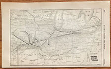 1923 Antique WABASH Map Vintage RAILWAY Map picture