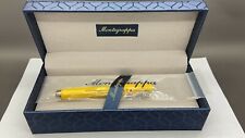 Montegrappa Micra RB Resin Yellow Warrior Pen Sterling Silver picture