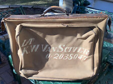 WW2 U.S. Army Lt. Id Suitcase 33rd 41st Inf. K W Vansciver Painted Name Both picture