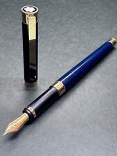 MONTBLANC Noblesse Oblige Navy-Blue GT early-model Fountain Pen 18K 750 Gold/EF picture