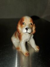 Vintage Bone China Honey Blonde Cocker Spaniel Puppy Dog Figurine picture