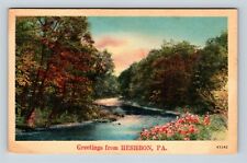 Heshbon PA, Scenic Greetings, Pennsylvania, Vintage Postcard picture