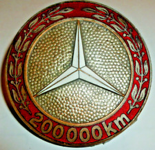Mercedes Preissler RARE Germany Classic Oldtimer Enamel Grille Badge 200,000Km picture