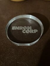 ENRON Corporation Paperweight Etched Glass picture