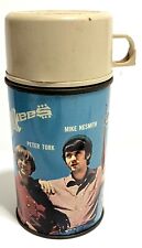 THE MONKEES Vintage 1967 Metal Thermos Brand Bottle w/Cap & Stopper picture