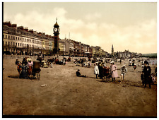 England. Weymouth. Jubilee Clock Tower. Vintage Photochrome by P.Z, Photochrome picture