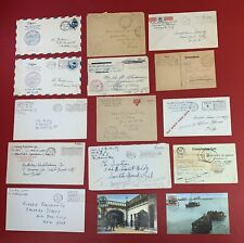 World War I and II, Lot of 15 Covers and Postcards, used between 1917 and 1943 picture