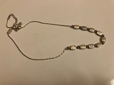 VINTAGE ESTATE  silver tone slider beads chain  NECKLACE picture