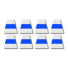 3M Scotchlite Reflective Tetrahedron Set - White w/ Blue Stripe picture