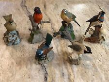 Franklin Mint Miniature Pewter Bird Figures Lot of 6 Collection 1981-1983 HTF picture