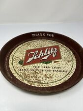 Vintage Schlitz Beer, 13 inch beer tray, 
