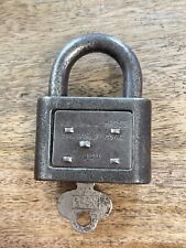 Vintage Old Yale & Town Titan Padlock With Key Lock picture