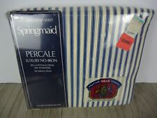 VTG Springmaid Percale Luxury No-Iron King Cal. King Fitted Sheet Old Stock picture