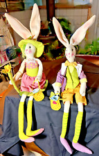 Vintage RAZ  Imports Easter Bunnies Mr. & Mrs. 25