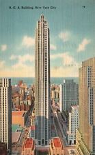 Vintage Postcard 1945 R.C.A. Building Newest Skyscraper Landmark New York City picture
