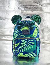 BNWT Disney Aulani Paradise Vibes Loungefly Backpack Hidden Mickeys Front & Back picture