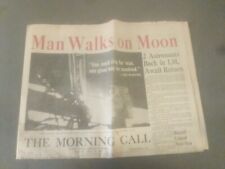 Man Walks On Moon 7/21/1969 the Morning Call allentown pa aged ~ #139 picture