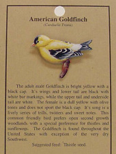 NEW AMERICAN GOLDFINCH  BIRD HAT PIN LAPEL PINS picture