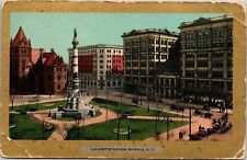 Lafayette Square Downtown Buffalo New York City Skyline UDB Postcard picture