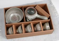 Korean Pottery Teapot Ceramic Pot Handmade Tea Set Buncheongware Earthen Pot picture