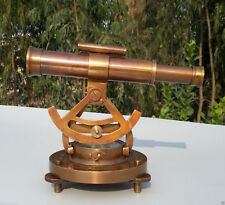 Theodolite Alidade Telescope Compass Instrument Solid Brass Antique Vintage Gift picture