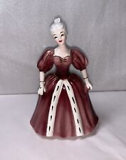 Vintage Lefton Figurine Planter Lady Barbara Red Dress A18758 picture