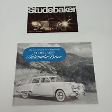 Lot Of 2 Vintage Studebaker Car Brochures 1964, 1950 picture