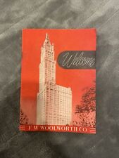 Woolworth New Employee Welcome Policy Booklet Manual Vintage 1952 picture