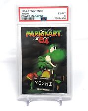 1994-1997 Nintendo Power Magazine Mario Kart 64 N64 Yoshi Card PSA 6 EX-MT Pop 1 picture