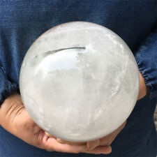 Natural White Clear Quartz Crystal Ball Polished Healing Sphere Home Decor 4230g picture