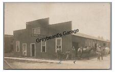 RPPC RE Worl Blacksmith Shop MATTHEWS IN Indiana 1913 Real Photo Postcard picture