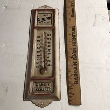 Vintage Gibbons Mellow Pure Beer & Ale Thermometer advertising picture