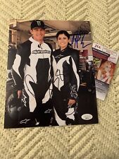 Brian & Hailie Deegan NASCAR Signed 8 X 10 Photo JSA Authenticated Autograph COA picture