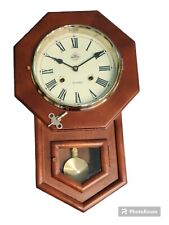 VINTAGE BEACON 31 DAY WALL CLOCK W/ KEY & PENDULUM. Working And Chimes picture