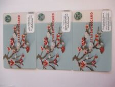 LOT OF 3 2009 Starbucks Gift Card Spring Blossom  NEW picture