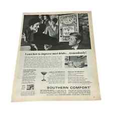 1970 Southern Comfort Improve Most Drinks Original Vintage Print Ad picture