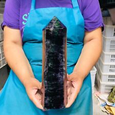7.15LB Natural Green Coloured Fluorite Pillars Mineral Specimens Healing 1892 picture