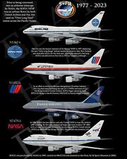 NASA SOFIA Boeing 747SP History Retro 8 X 10