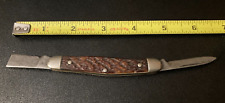 Vintage Boxer 2 blade pocket knife: Broken blade for parts picture