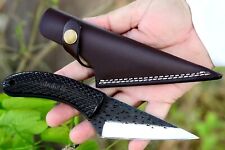 Hunting Knife 8'' Full-Tang Fixed Blade Plastic Handle Knife w/ Sheath picture