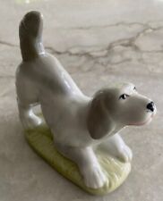 Vintage English Pointer Spaniel Hound Dog Porcelain Dog Figurine-Great Glaze picture
