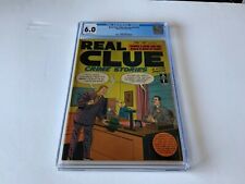 REAL CLUE CRIME STORIES V4 12 CGC 6.0 LAWYER CROOKS PRE CODE CRIME HILLMAN COMIC picture