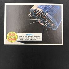 Vintage 1969 Topps Man On The Moon #18A Tiros 1 Satellite EX picture